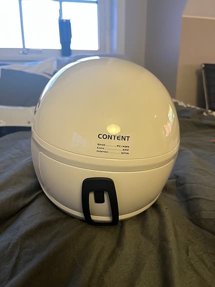 POC Skull X SPIN skidhjälm 57/58 vit