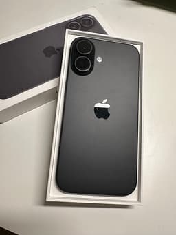 Apple iPhone 16 mobiltelefon svart