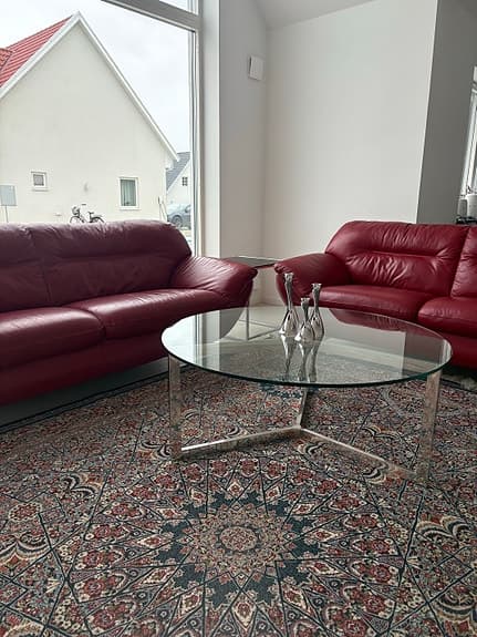 Elegant  soffbord i glass