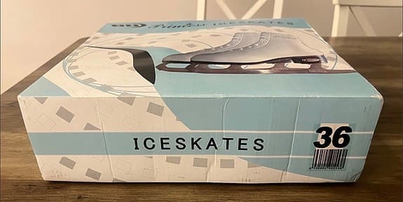 Skridskor konståkning vita storlek 36