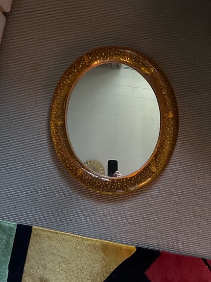 IKEA spegel vintage space age plexiglas