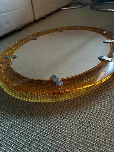 IKEA spegel vintage space age plexiglas