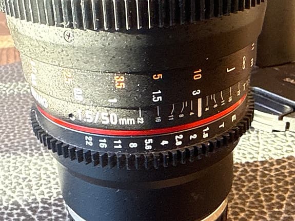 Samyang 50mm T1.5 cineobjektiv svart till Sony Full Frame