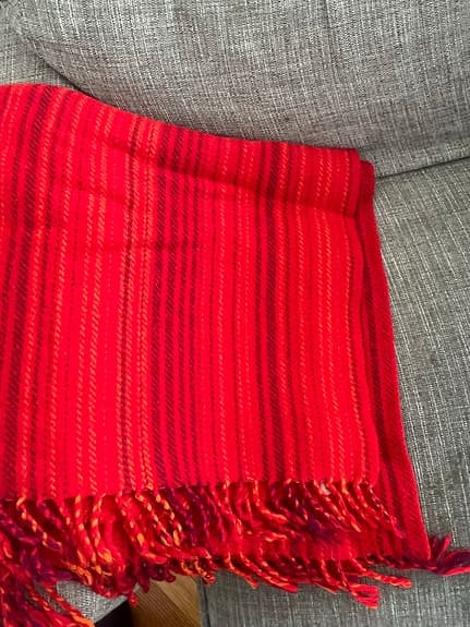 Klassisk ullpläd från Tidstrand 160 x 140 cm