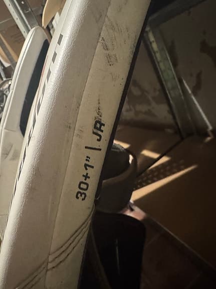 Warrior JR målvaktsbenskydd 30+1 tum vit