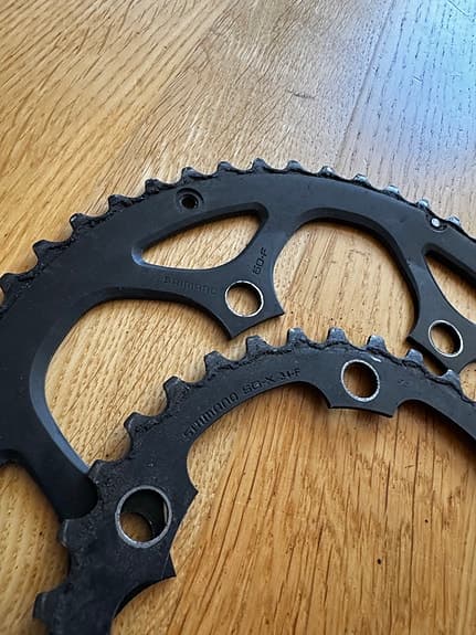 Shimano Sora växelreglage, framväxel och kedjedrev.