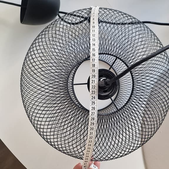 taklampa nätskärm industriell look