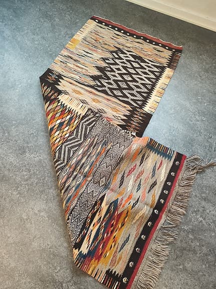 Unik äkta Berber ekologisk ull matta