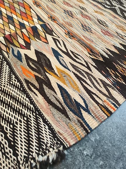 Unik äkta Berber ekologisk ull matta