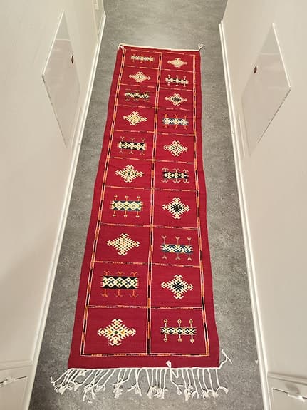 Unik äkta Marockansk Berber ekologisk ull matta