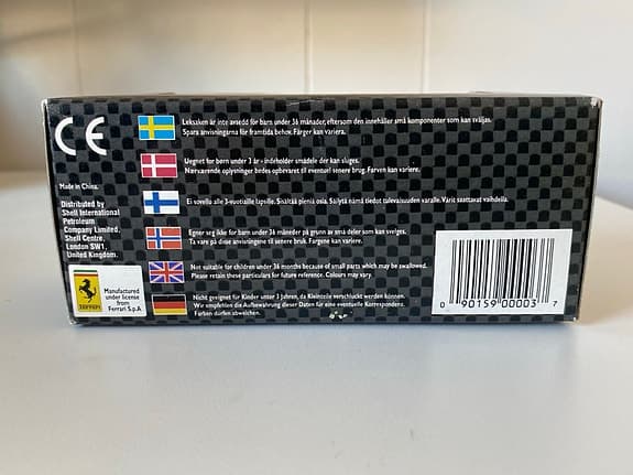 Shell Collezione Ferrari 456 GT modellbil skala 1:38 silver