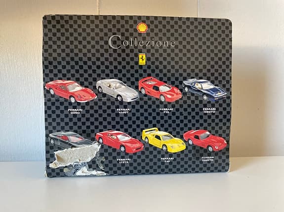 Shell collezione Ferrari Dino modellbil röd skala 1:38