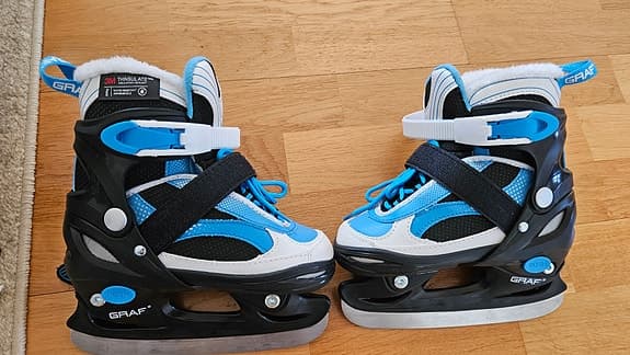 Graf skridskor barn stl 31–34 (justerbara) – nästan nya