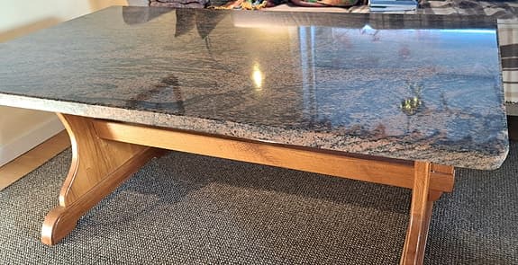 Soffbord  Specialbyggt Granit / Ek