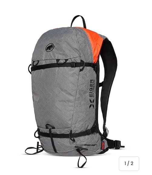 Lavinryggsäck ny/oanvänd Mammut Eiger Free 20 Removable Airbag 3.0