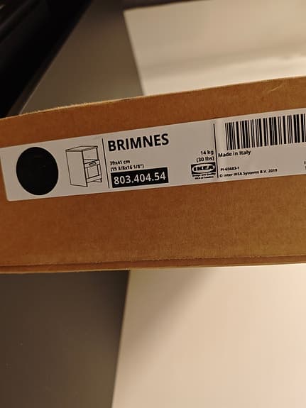 IKEA BRIMNES TV-bänk + 2 sängbord (nya i kartong) snabb försäljning p.g.a. flytt