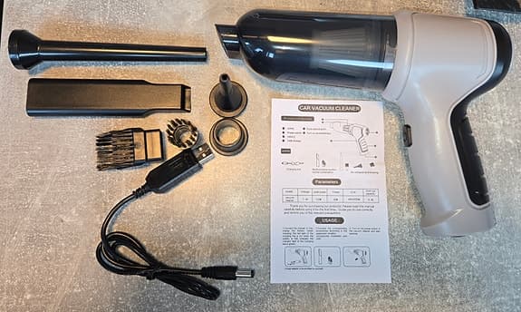 Portabel, batteridriven Dammsugare