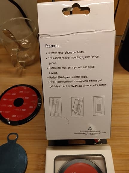 Mobil hållare med tillbehör