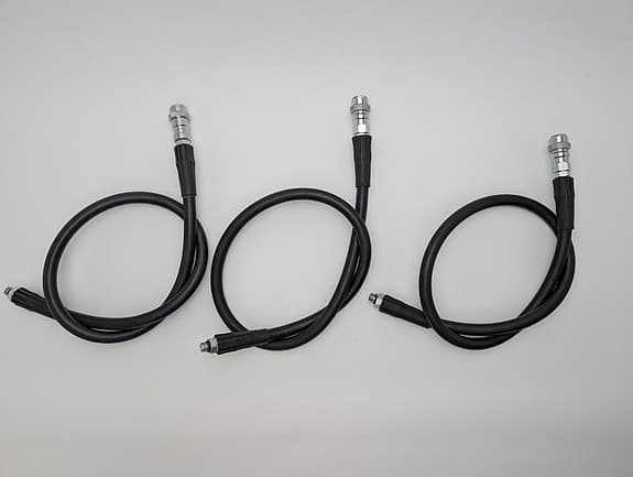 3st SI TECH LP-slangar Inflatorslangar för Dykning Torrdräkt BCD ca 85cm