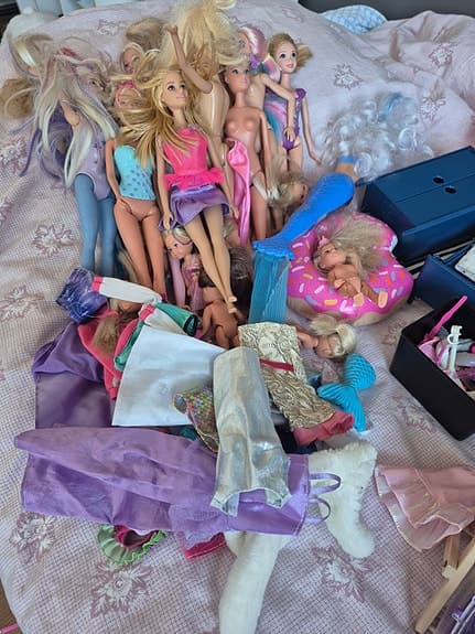 Stort paket med Barbie