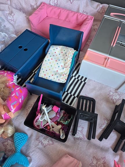 Stort paket med Barbie