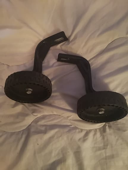 Stödhjul till barncykel svart