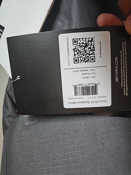 Arcteryx Bora AR 63. Ny ryggsäck