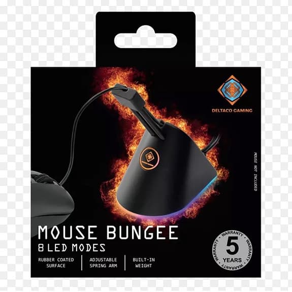 Deltaco Gaming GAM-044-RGB mouse bungee svart RGB-belysning