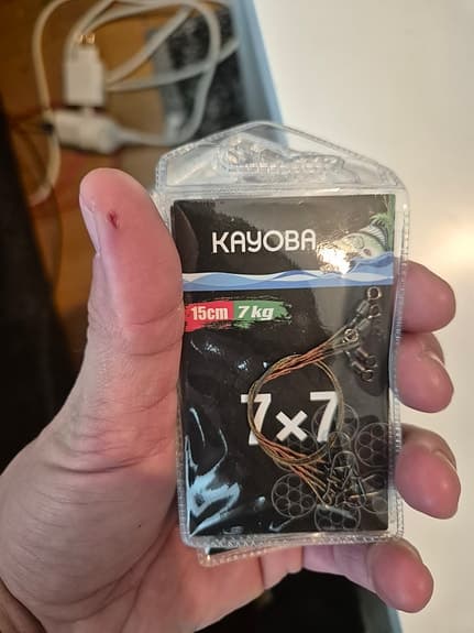 6st Kayoba Gäddtafsar, 4-pack, 15 cm. Ståltafsar.