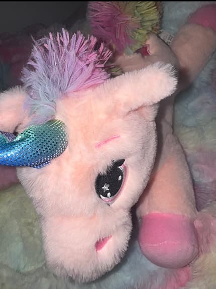 Unicorn enhörning häst gosedjur rosa mjukisdjur leksak
