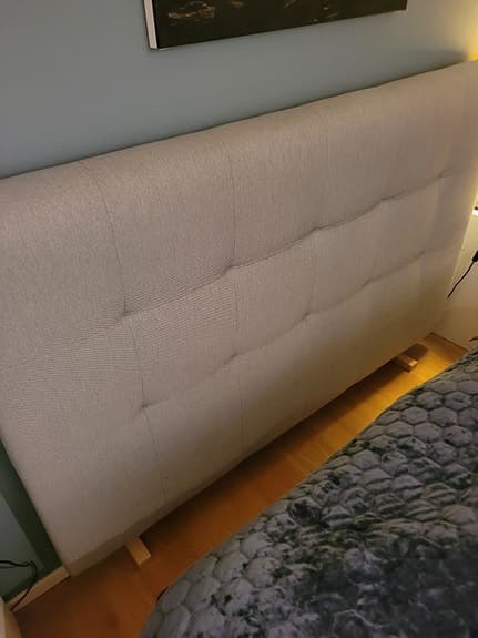 Sänggavel 180 cm, grå