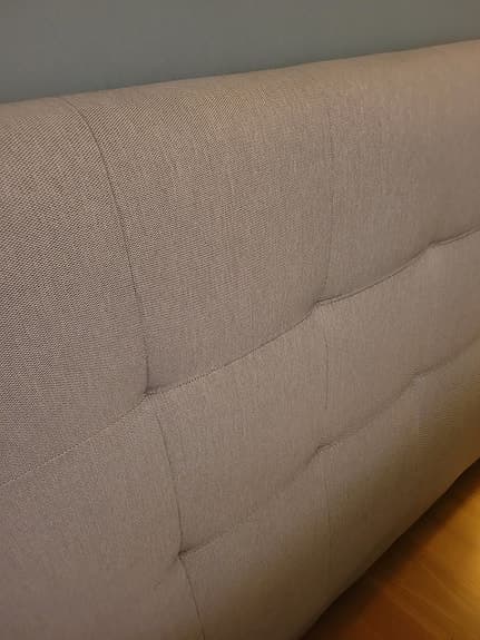 Sänggavel 180 cm, grå
