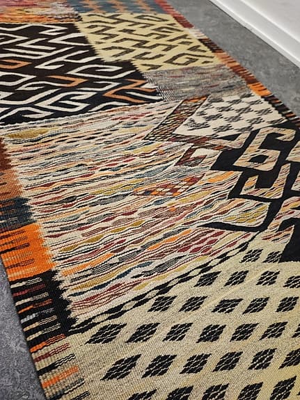 Unik hantverk äkta Berber ekologisk ull matta