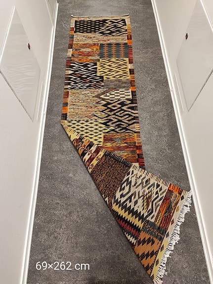 Unik hantverk äkta Berber ekologisk ull matta