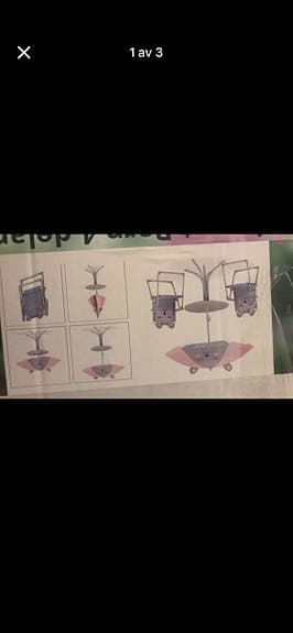 Utemöbel/balkongmöbelset barn