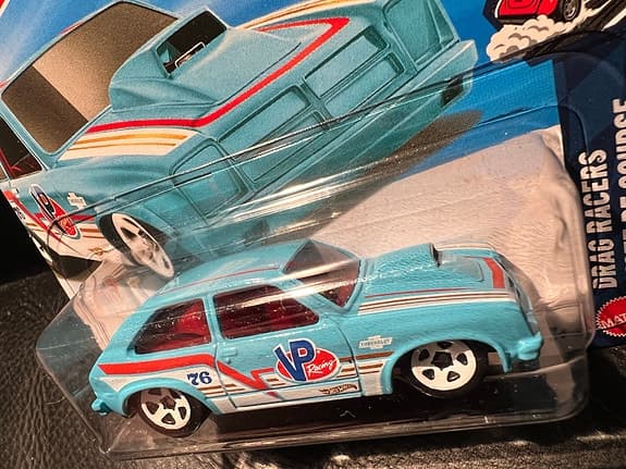 Hot Wheels ’76 Chevy Chevette leksaksbil blå
