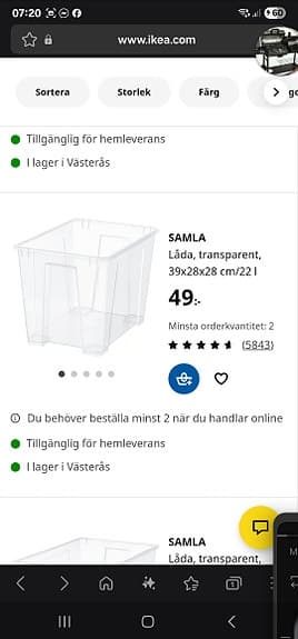 10 IKEA Samla förvaringslådor