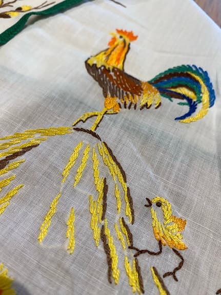 Påsk duk/Löpare handbroderad