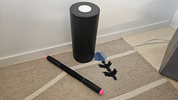 Massagekit foam roller och massagepinne