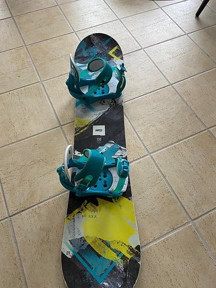 Warp snowboard 130 cm med bindningar