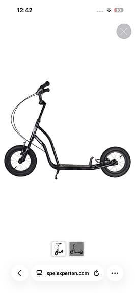 Air Scooter 12" Sparkcykel Svart Stiga