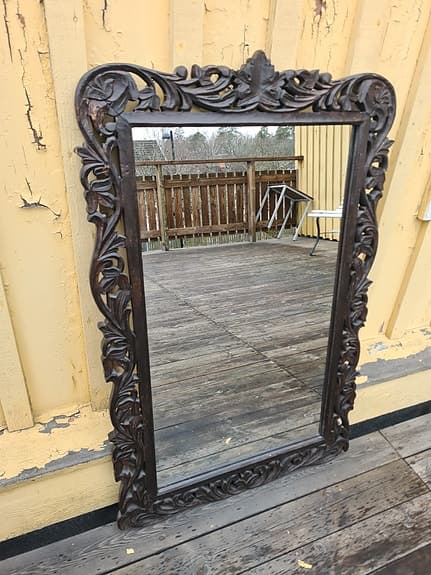 Retro/Vintage Spegel 58x93 cm med dekorativ ram av trä