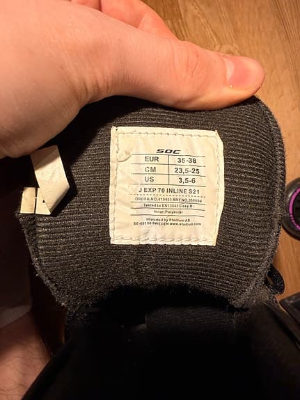 SOC J EXP 70 Inline 321 inlines storlek 35 svart