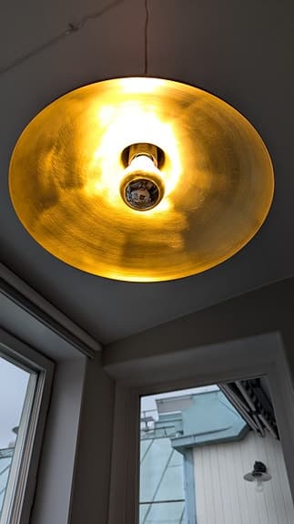 Vit pendel lampa - 31cm