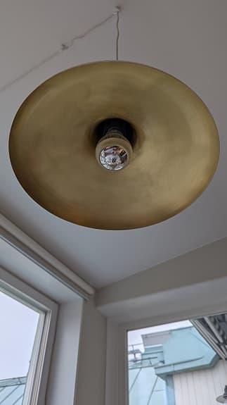 Vit pendel lampa - 31cm