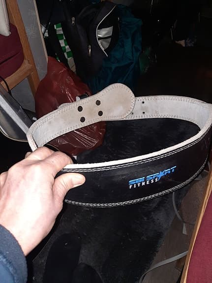 SBI Sport Fitness träningsbälte XL svart läder
