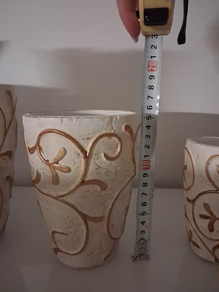 3 Krukor i olika storlekar