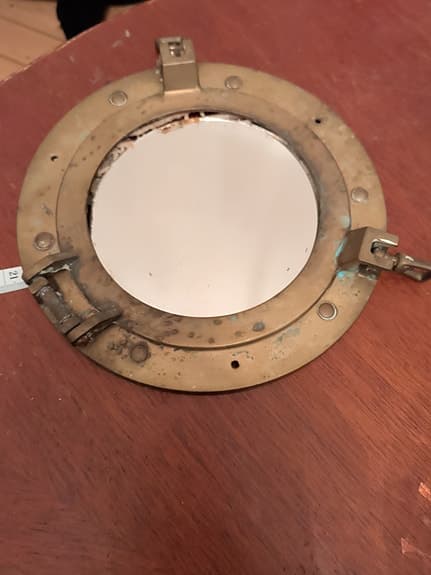 Mässing ventil spegel