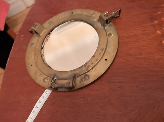 Mässing ventil spegel