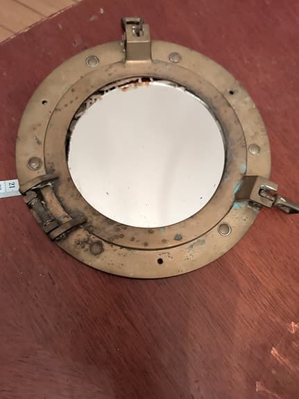 Mässing ventil spegel